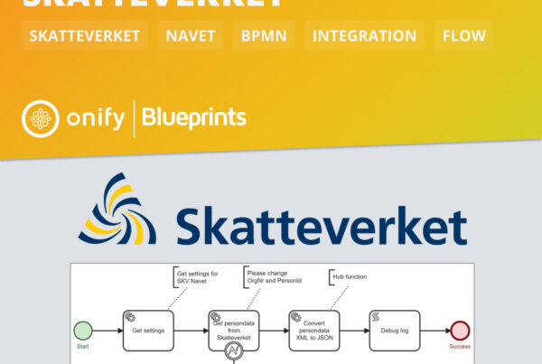 Onify Blueprint: Hämta personuppgifter från Skatteverket Navet