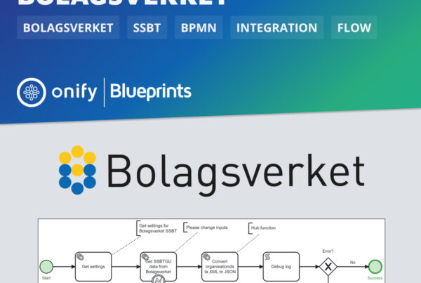 Onify Blueprint: Get SSBTGU data from Bolagsverket