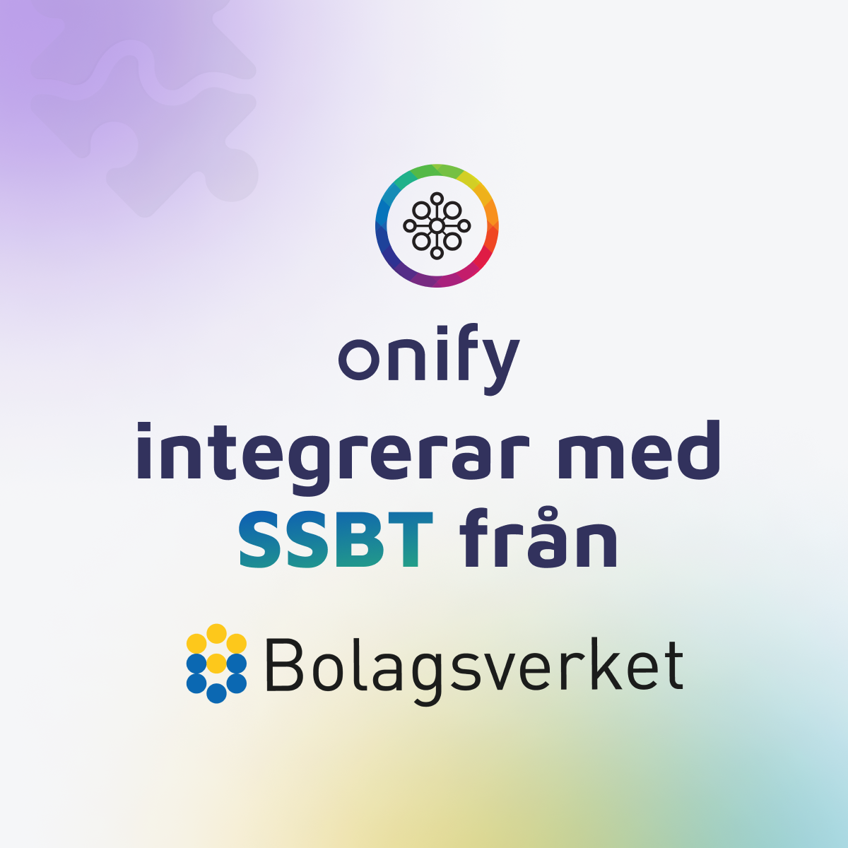Onify integrerar med SSBT från Bolagsverket