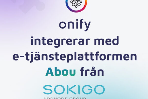 Onify integrerar med e-tjänsteplattformen Abou