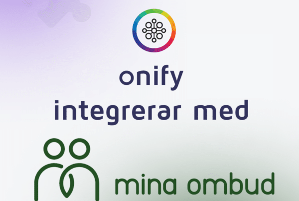 Onify integreres med Mina Ombud
