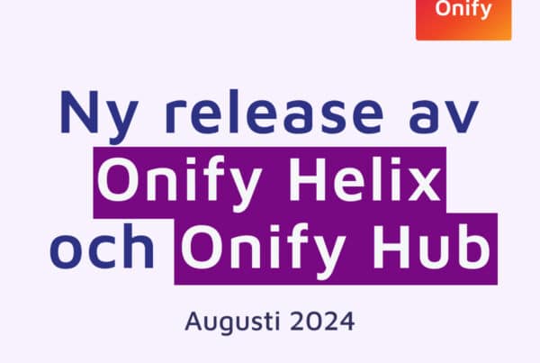 Onify Helixin uusi julkaisu ja Onify Hub